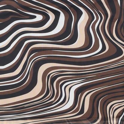 SheIn Womens Brown Geometric Polyester A-Line Skirt Size S