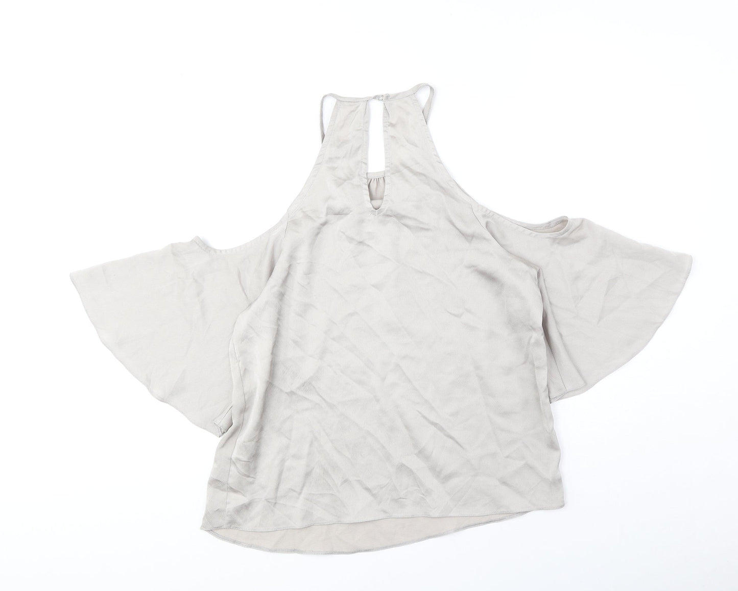 Womens UK Size 6 New Look Beige Basic Tank