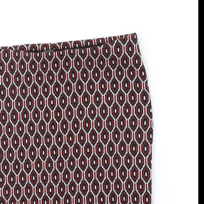 Primark Womens Black Geometric Polyester Straight & Pencil Skirt Size 4XL