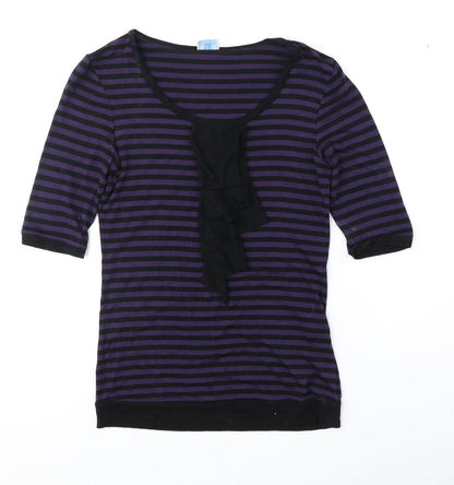 Womens UK Size 8 Oasis Purple Basic Blouse