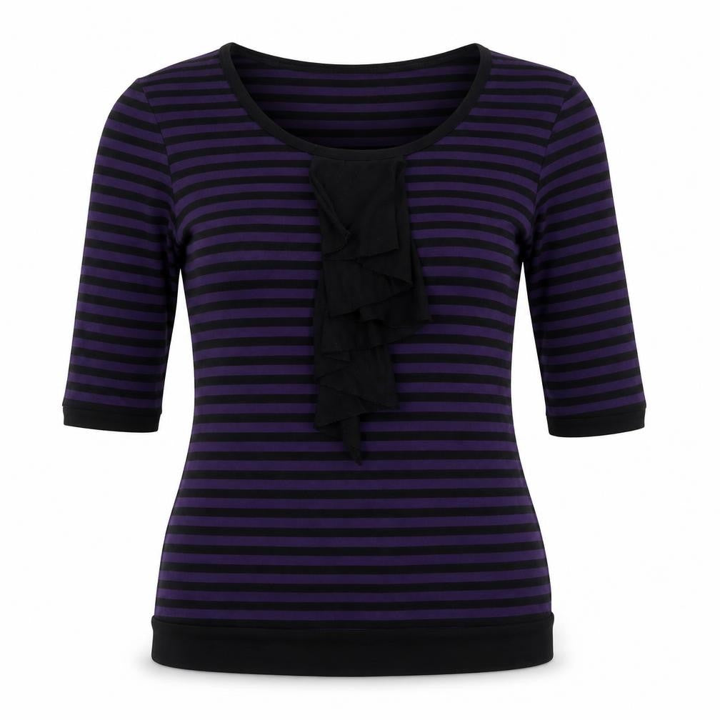 Womens UK Size 8 Oasis Purple Basic Blouse
