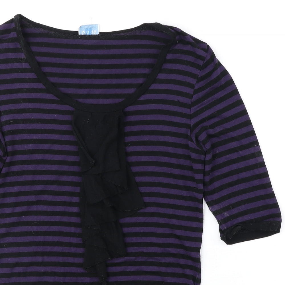 Womens UK Size 8 Oasis Purple Basic Blouse