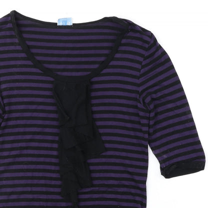 Womens UK Size 8 Oasis Purple Basic Blouse