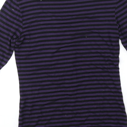 Womens UK Size 8 Oasis Purple Basic Blouse