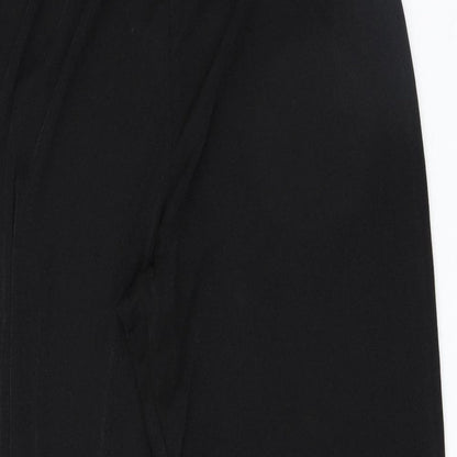 Womens UK Size 16 Preworn Regular Fit  Black Trousers