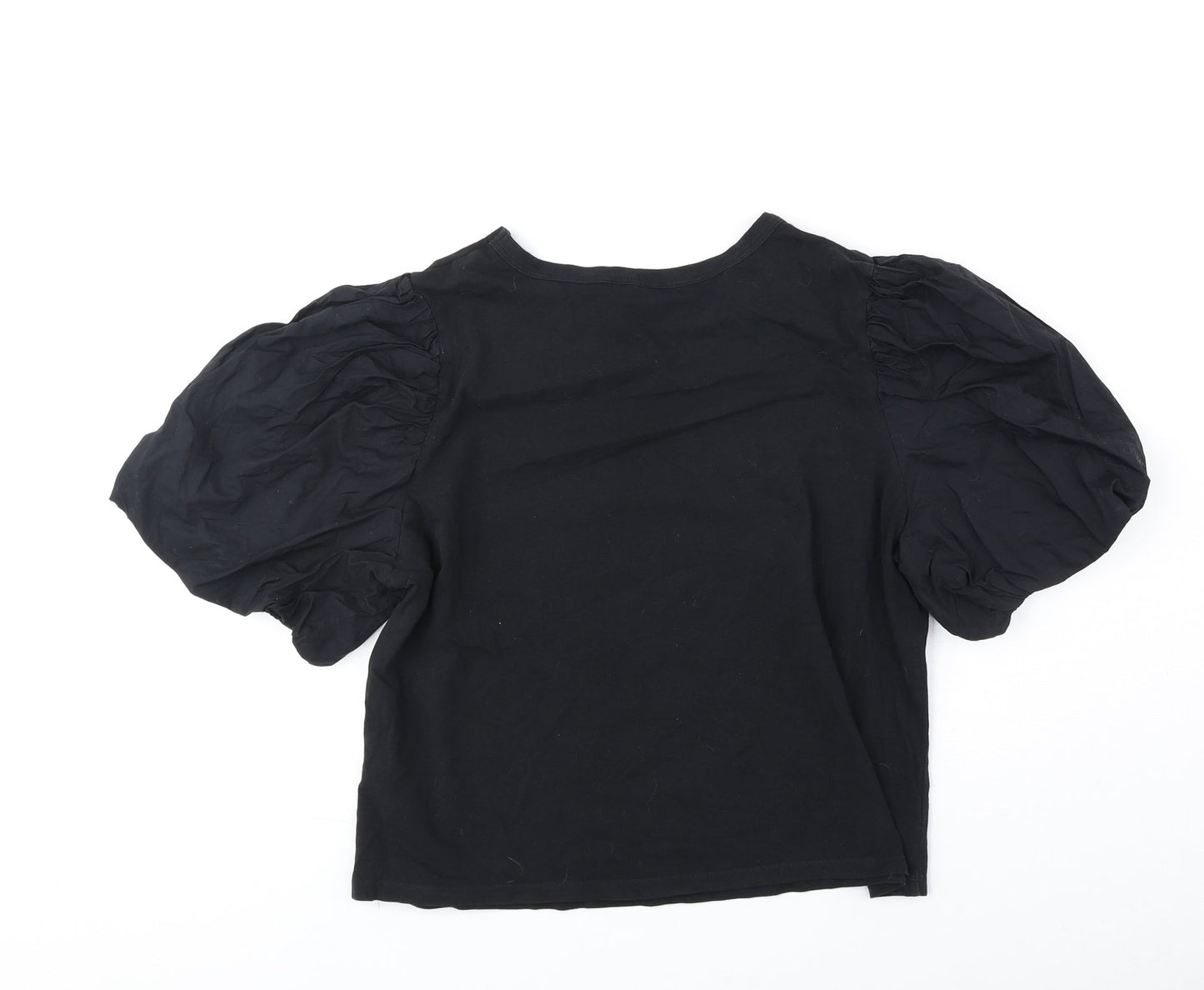 Womens UK Size XL H&M Black Basic Blouse