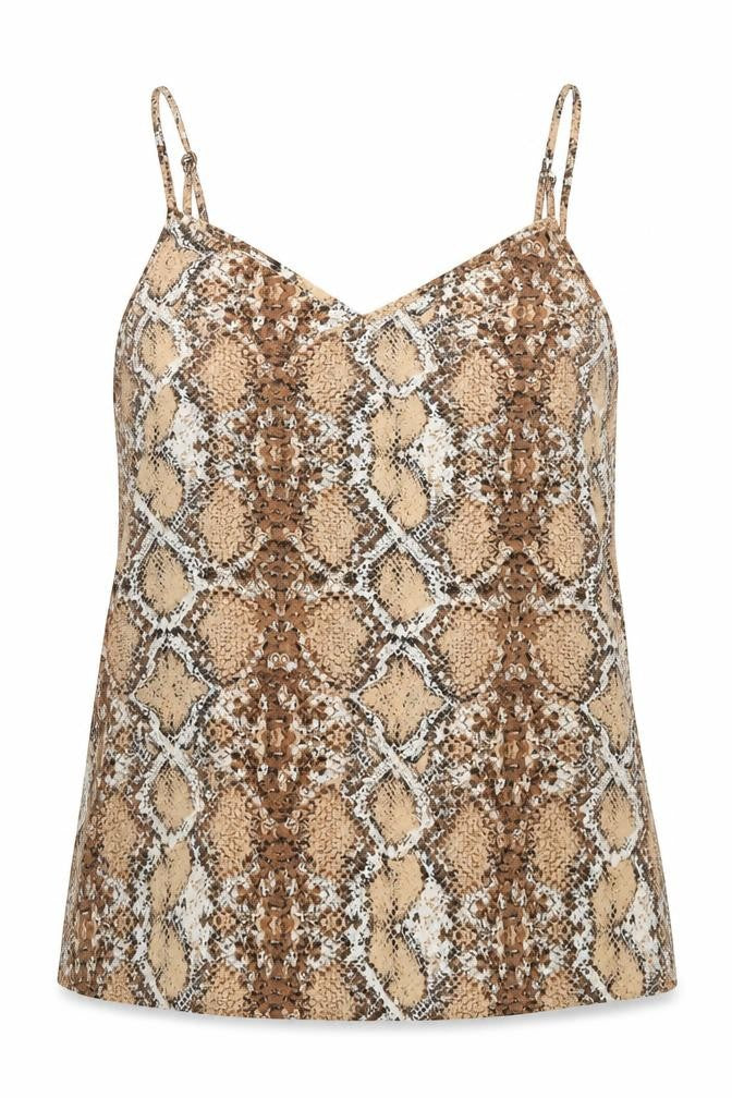 Womens UK Size 8 Marks and Spencer Beige Basic Tank