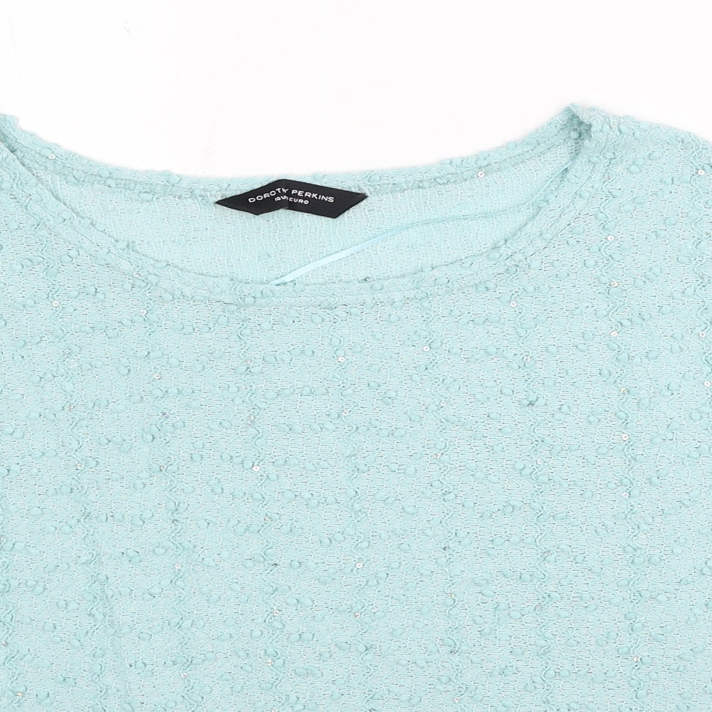 Womens UK Size 10 Dorothy Perkins Blue Pullover Jumper