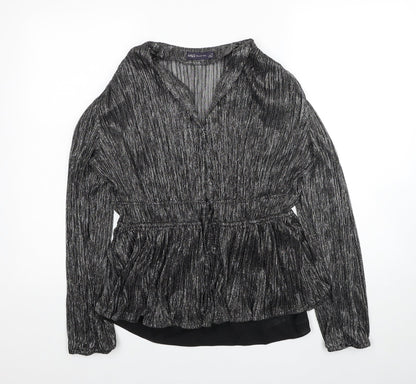Womens UK Size 10 Marks and Spencer Black Basic Blouse