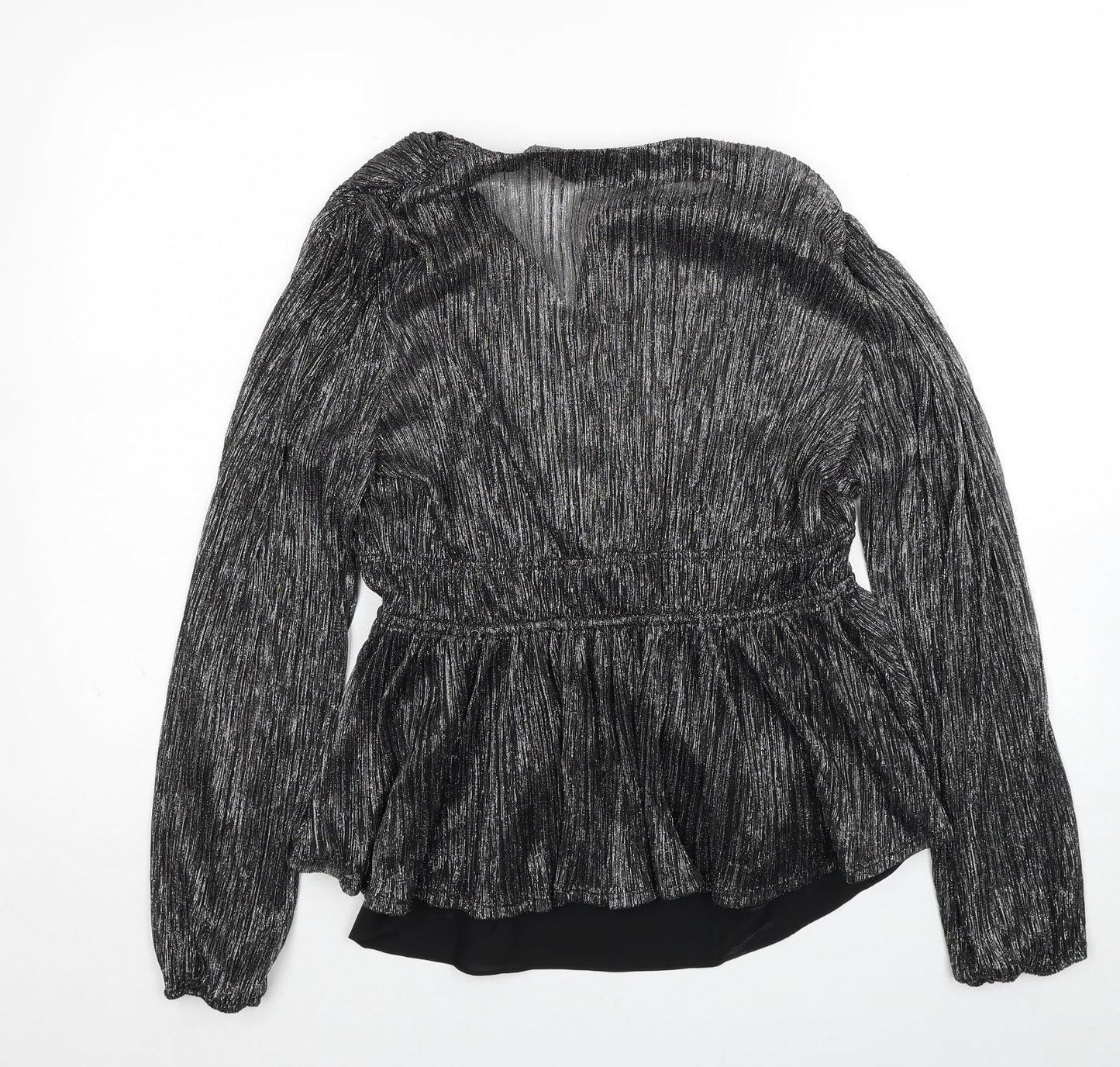 Womens UK Size 10 Marks and Spencer Black Basic Blouse