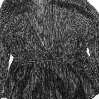 Womens UK Size 10 Marks and Spencer Black Basic Blouse