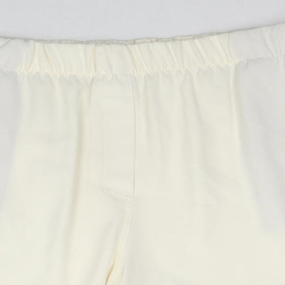 Marks and Spencer Womens Ivory Polyester Basic Shorts Size 20 Regular Zip