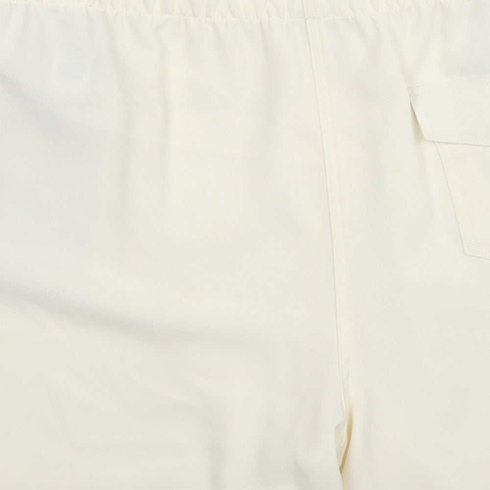 Marks and Spencer Womens Ivory Polyester Basic Shorts Size 20 Regular Zip