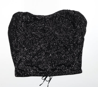 Womens UK Size 12 Marks and Spencer Black Basic Blouse
