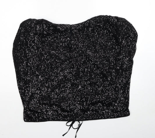 Womens UK Size 12 Marks and Spencer Black Basic Blouse