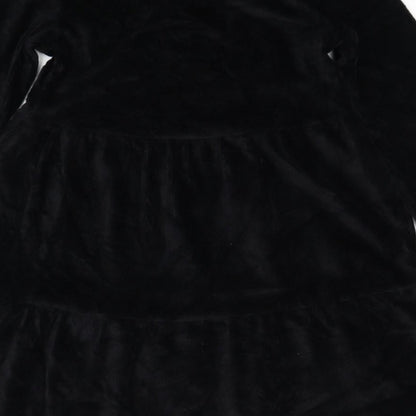 Marks and Spencer Womens Black Cotton Fit & Flare Size 8 Round Neck Pullover