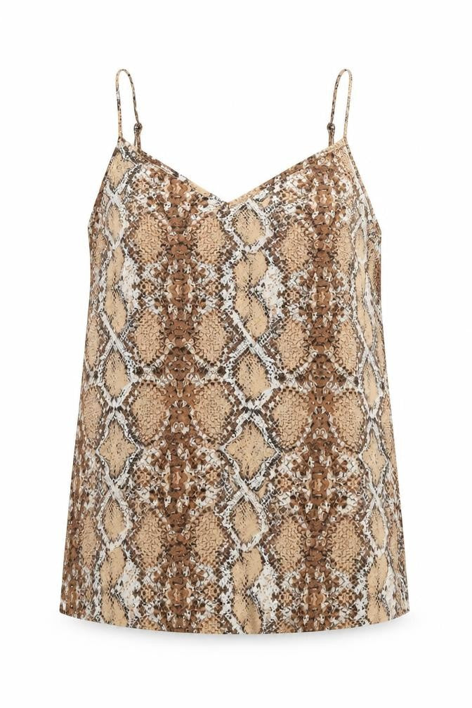 Womens UK Size 12 Marks and Spencer Beige Basic Tank
