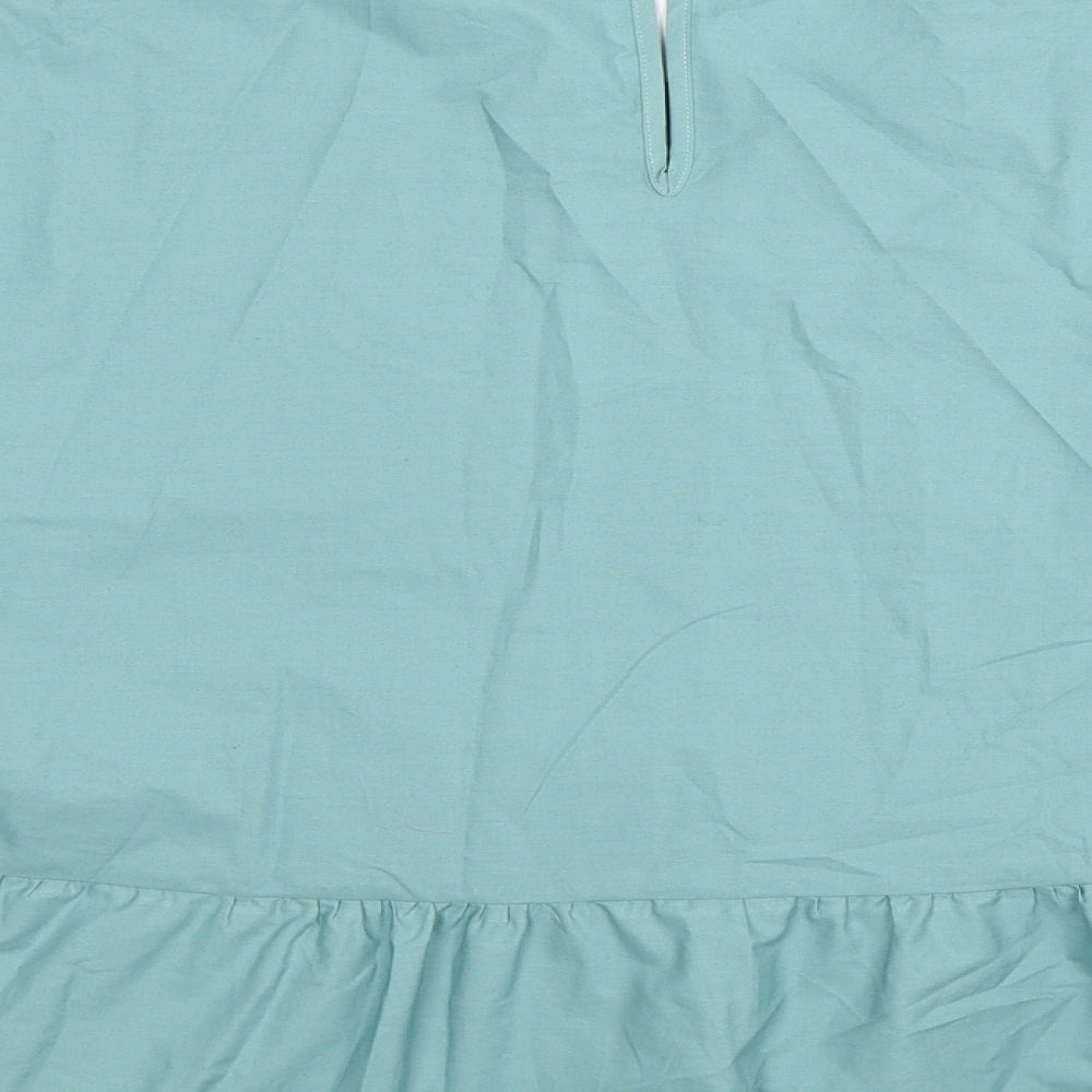 Womens UK Size 16 Marks and Spencer Blue Basic Blouse