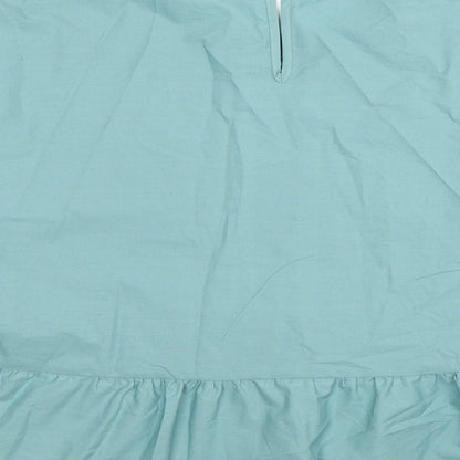 Womens UK Size 16 Marks and Spencer Blue Basic Blouse