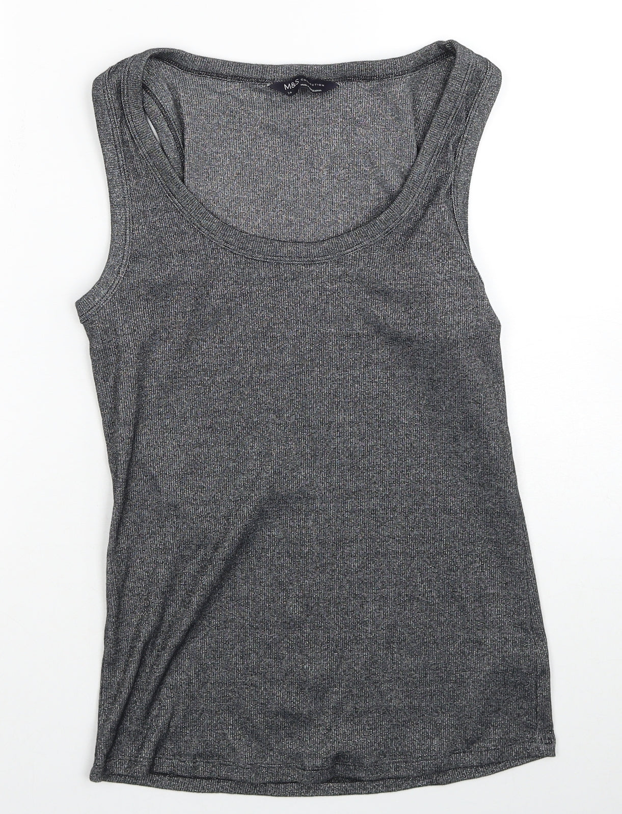 Womens UK Size 14 Marks and Spencer Grey Basic Tank