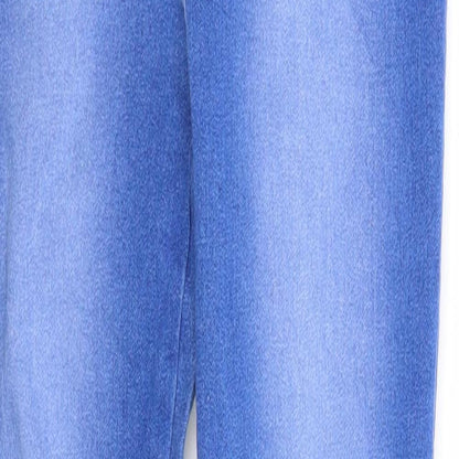 Miss Trendy Womens Blue Cotton Skinny Jeans Size 10 Regular Zip