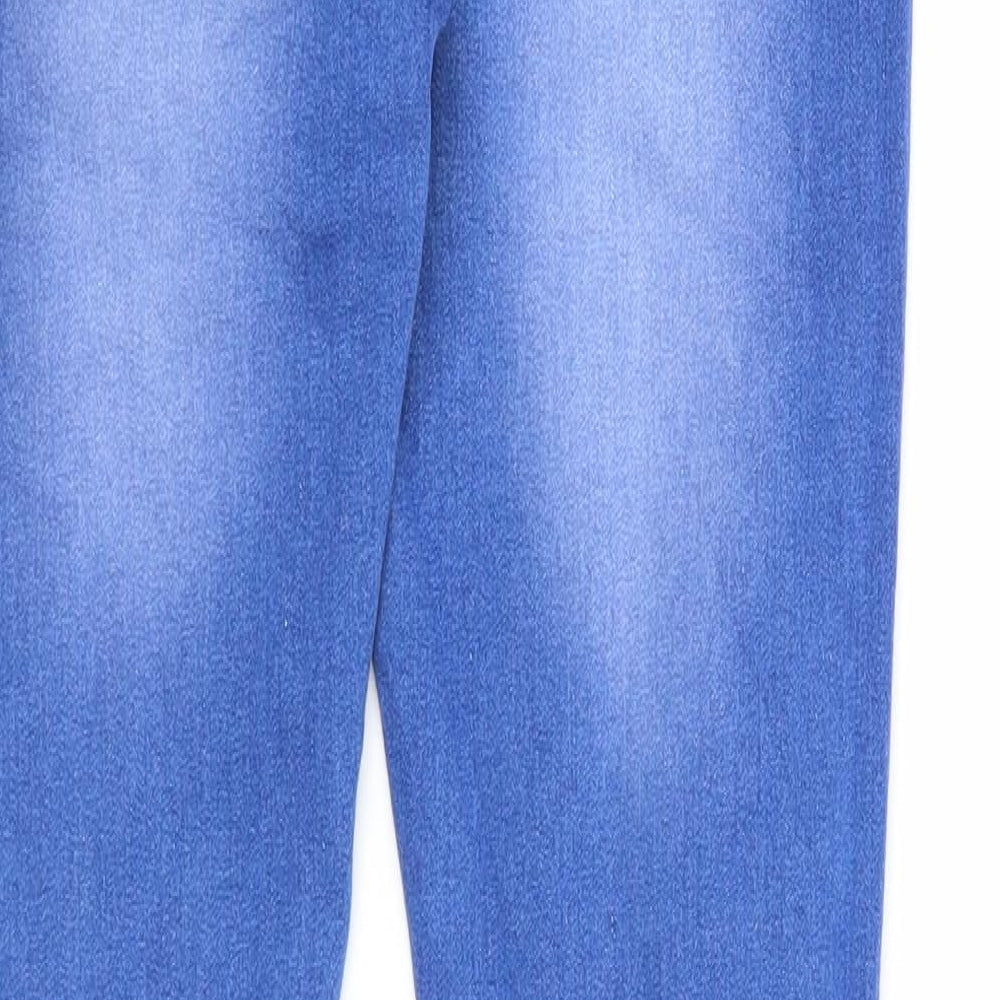 Miss Trendy Womens Blue Cotton Skinny Jeans Size 10 Regular Zip