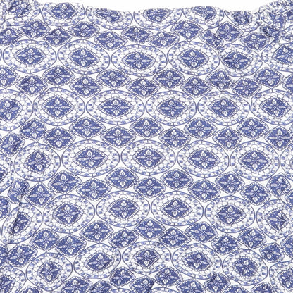 Womens UK Size 14 Dorothy Perkins Blue Basic Blouse