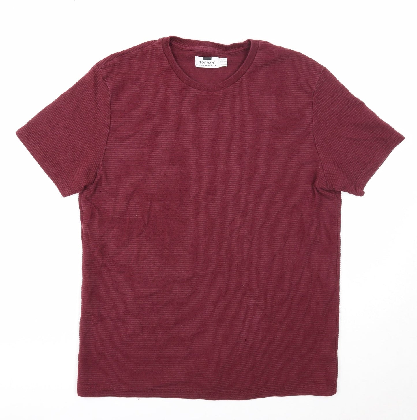 Womens UK Size M Topman Purple Basic T-Shirt