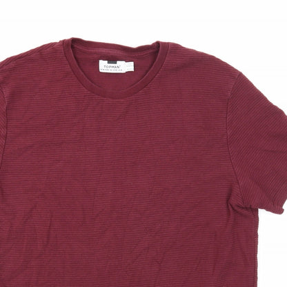 Womens UK Size M Topman Purple Basic T-Shirt