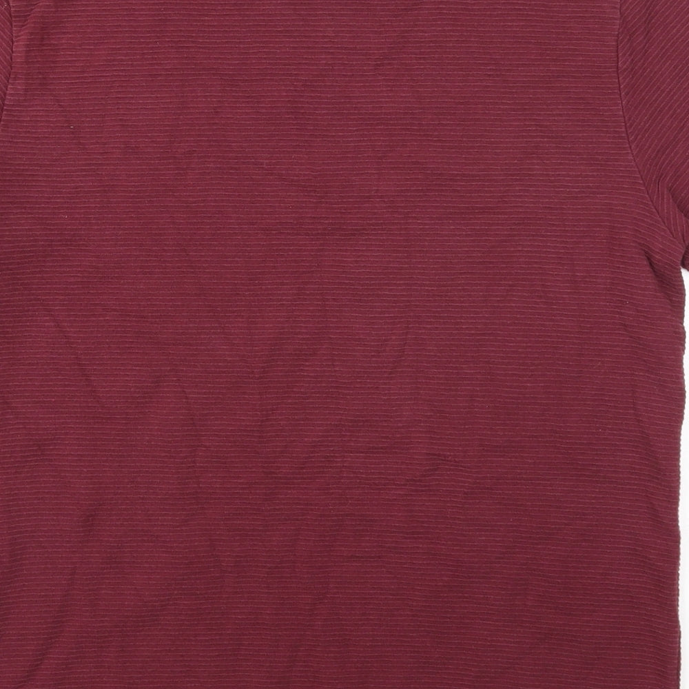 Womens UK Size M Topman Purple Basic T-Shirt