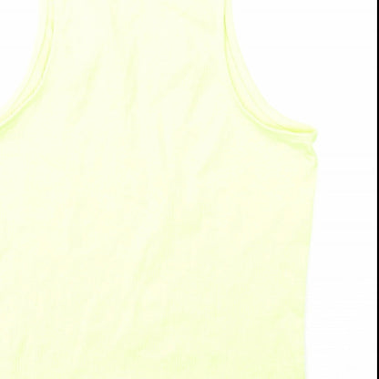 H&M Girls Yellow Cotton Basic Tank Size 14 Years Round Neck Pullover - NASA