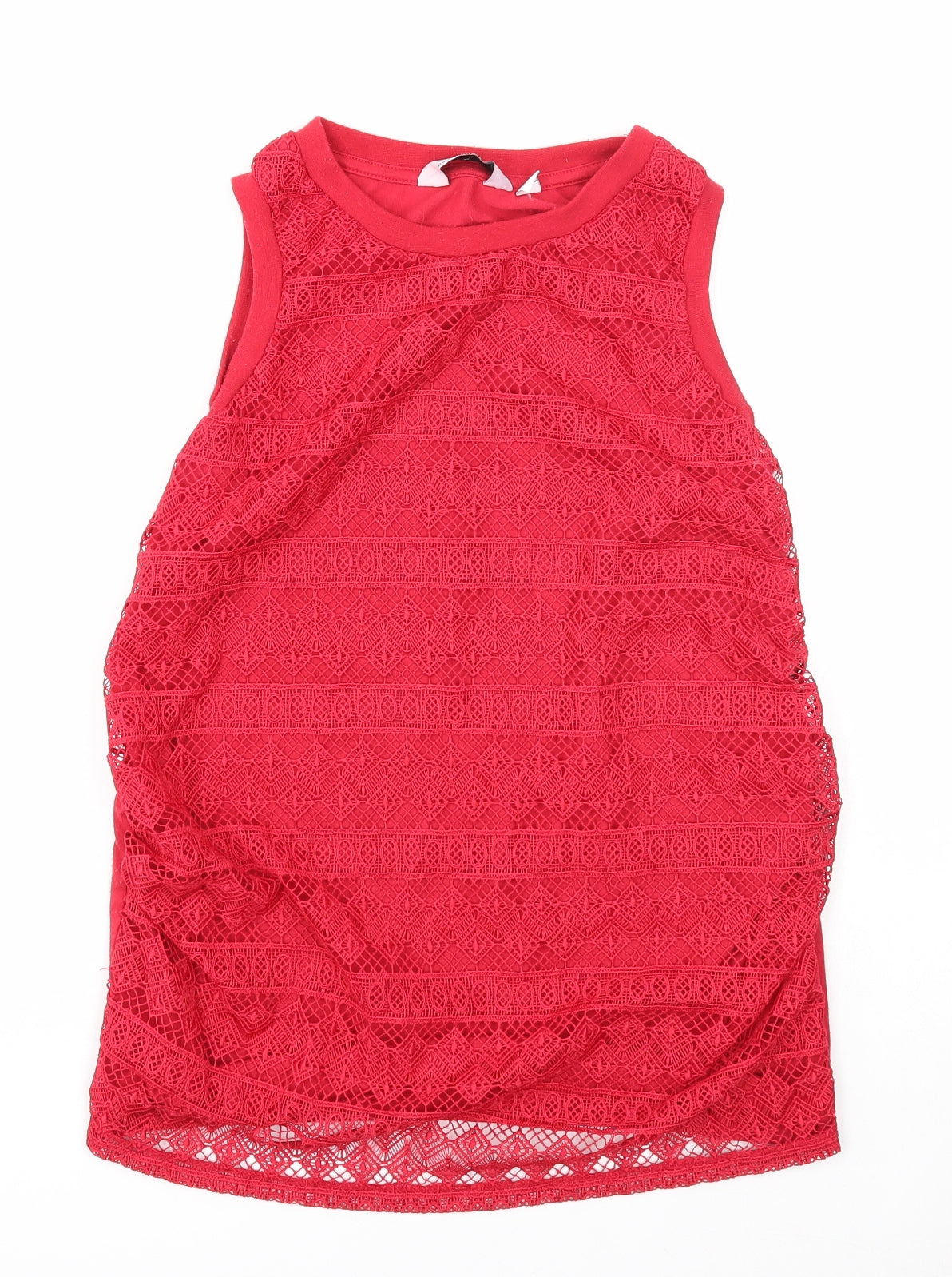 Womens UK Size 6 Dorothy Perkins Red Basic Blouse