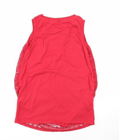 Womens UK Size 6 Dorothy Perkins Red Basic Blouse