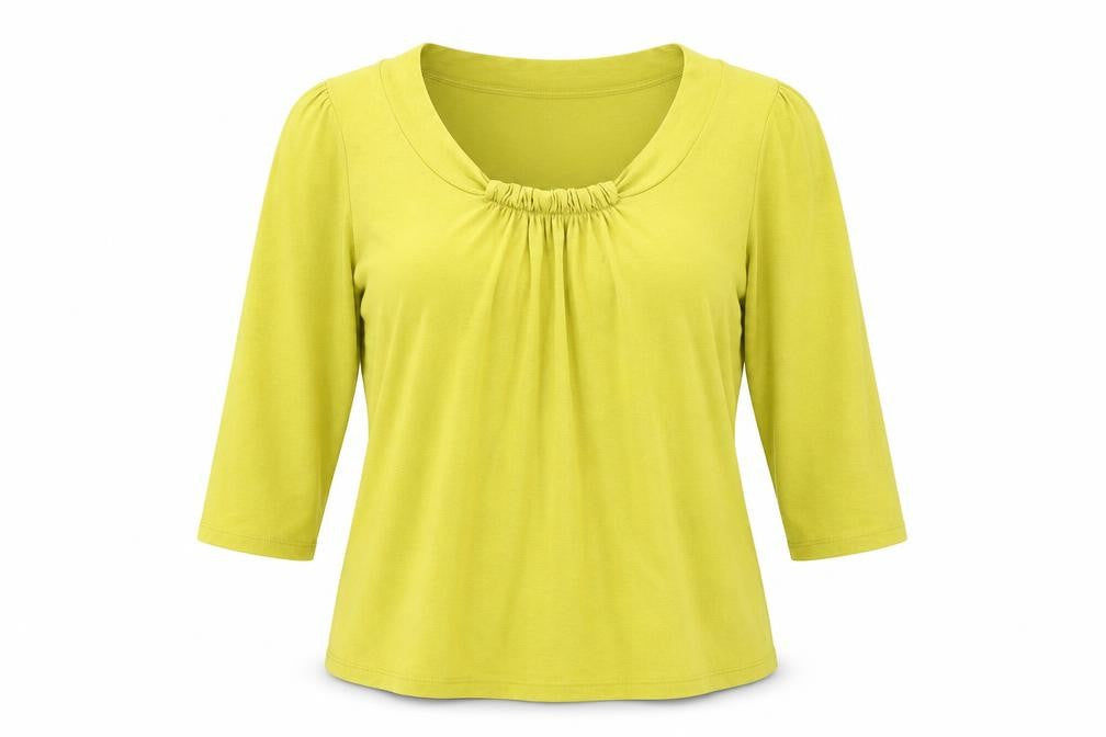 Womens UK Size 10 Marks and Spencer Yellow Basic Blouse