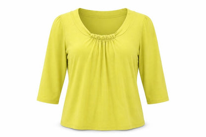 Womens UK Size 10 Marks and Spencer Yellow Basic Blouse