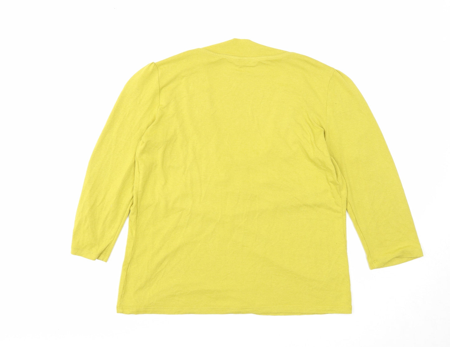 Womens UK Size 10 Marks and Spencer Yellow Basic Blouse