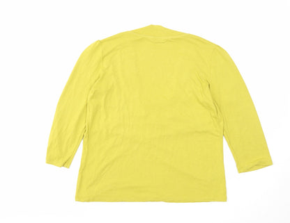 Womens UK Size 10 Marks and Spencer Yellow Basic Blouse