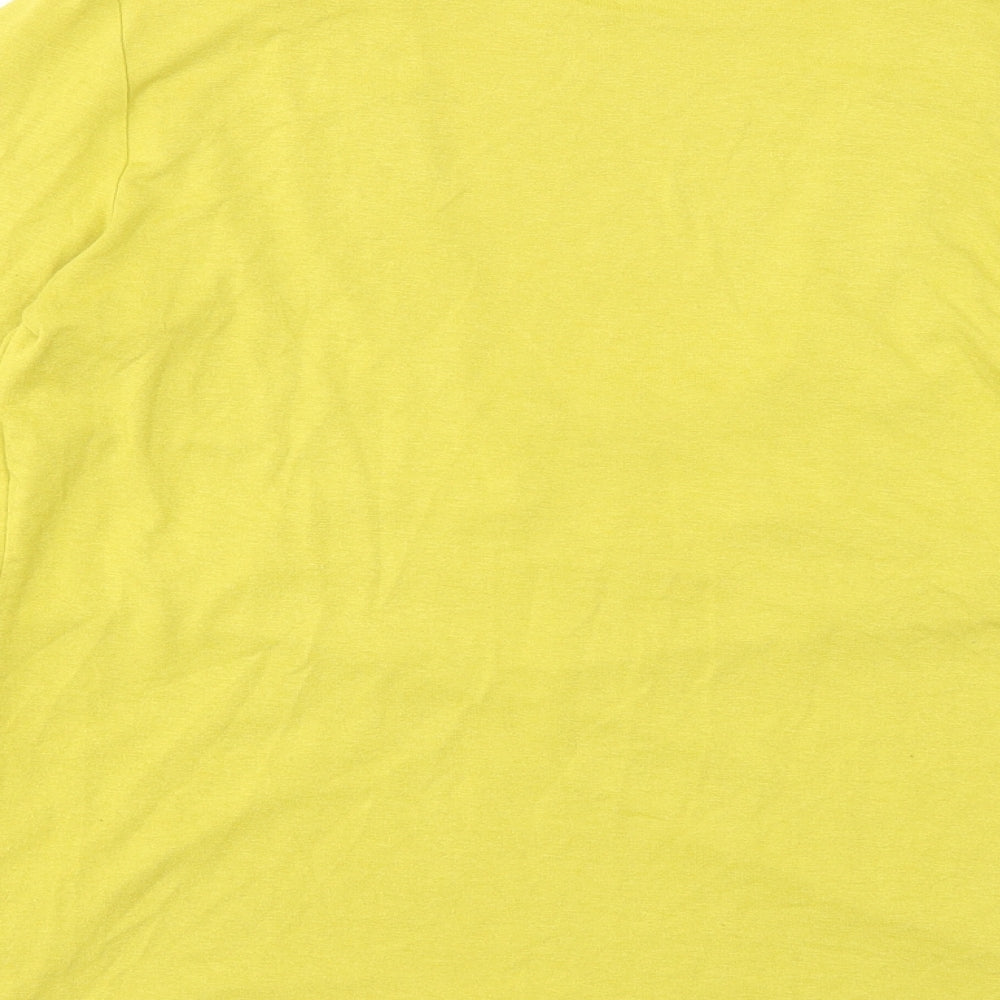 Womens UK Size 10 Marks and Spencer Yellow Basic Blouse