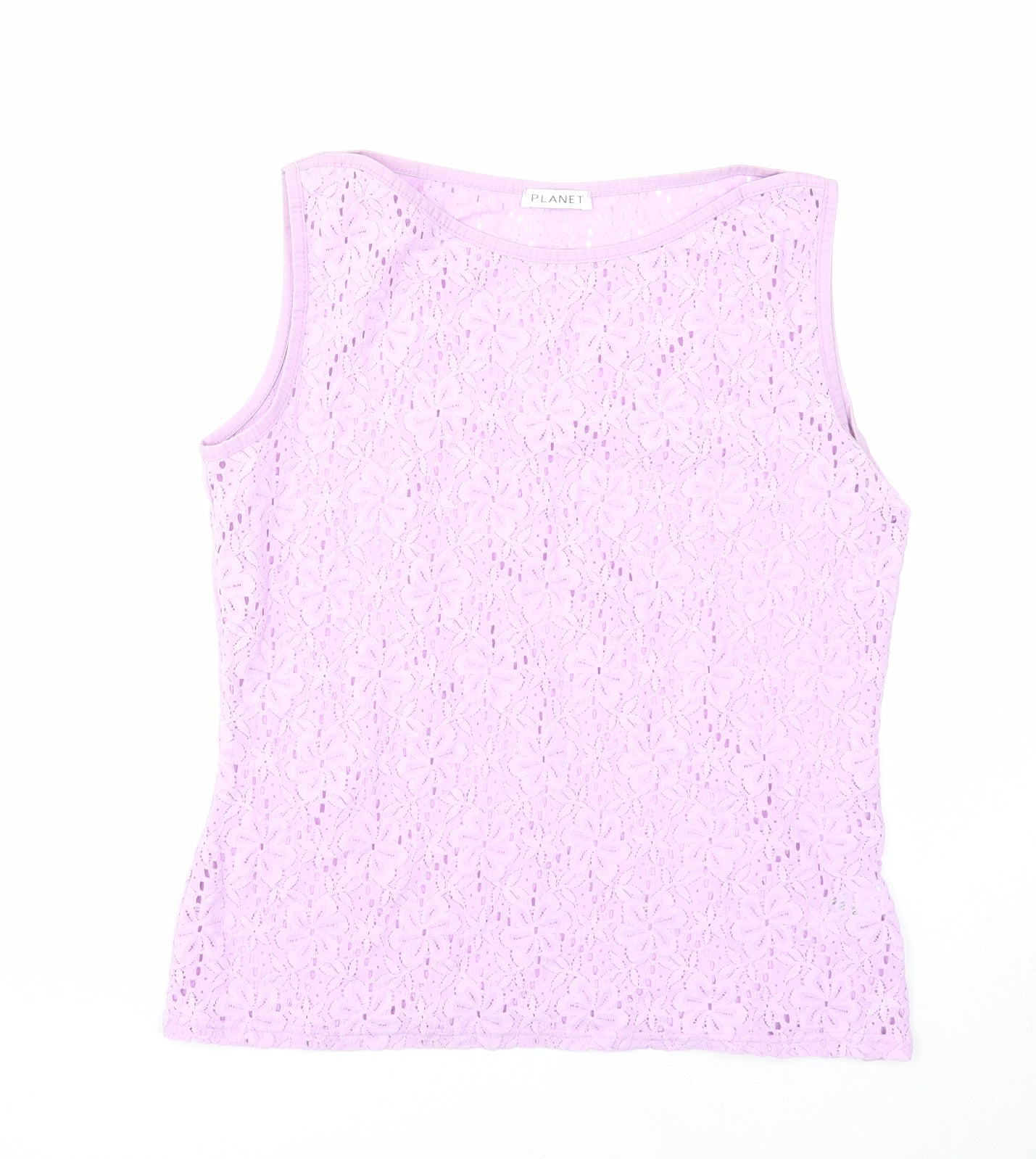 Womens UK Size M Planet Purple Basic Tank