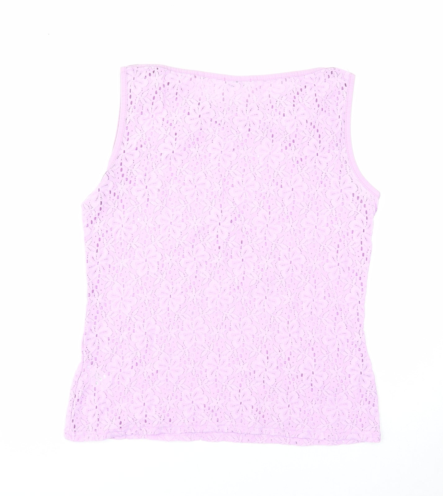 Womens UK Size M Planet Purple Basic Tank