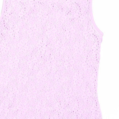 Womens UK Size M Planet Purple Basic Tank