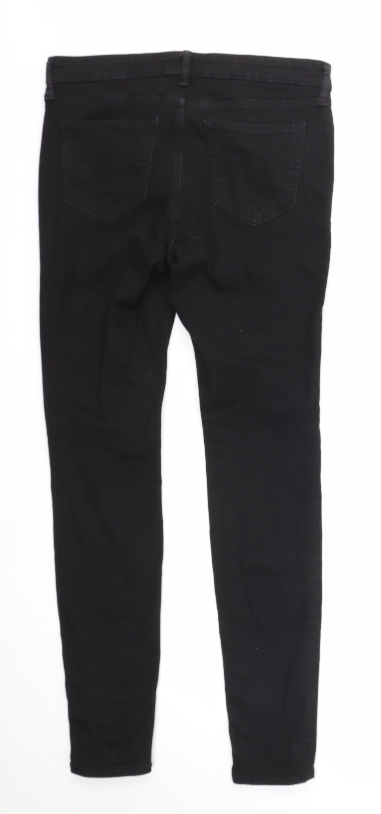Gap Womens Black Cotton Skinny Jeans Size 30 in Regular Zip