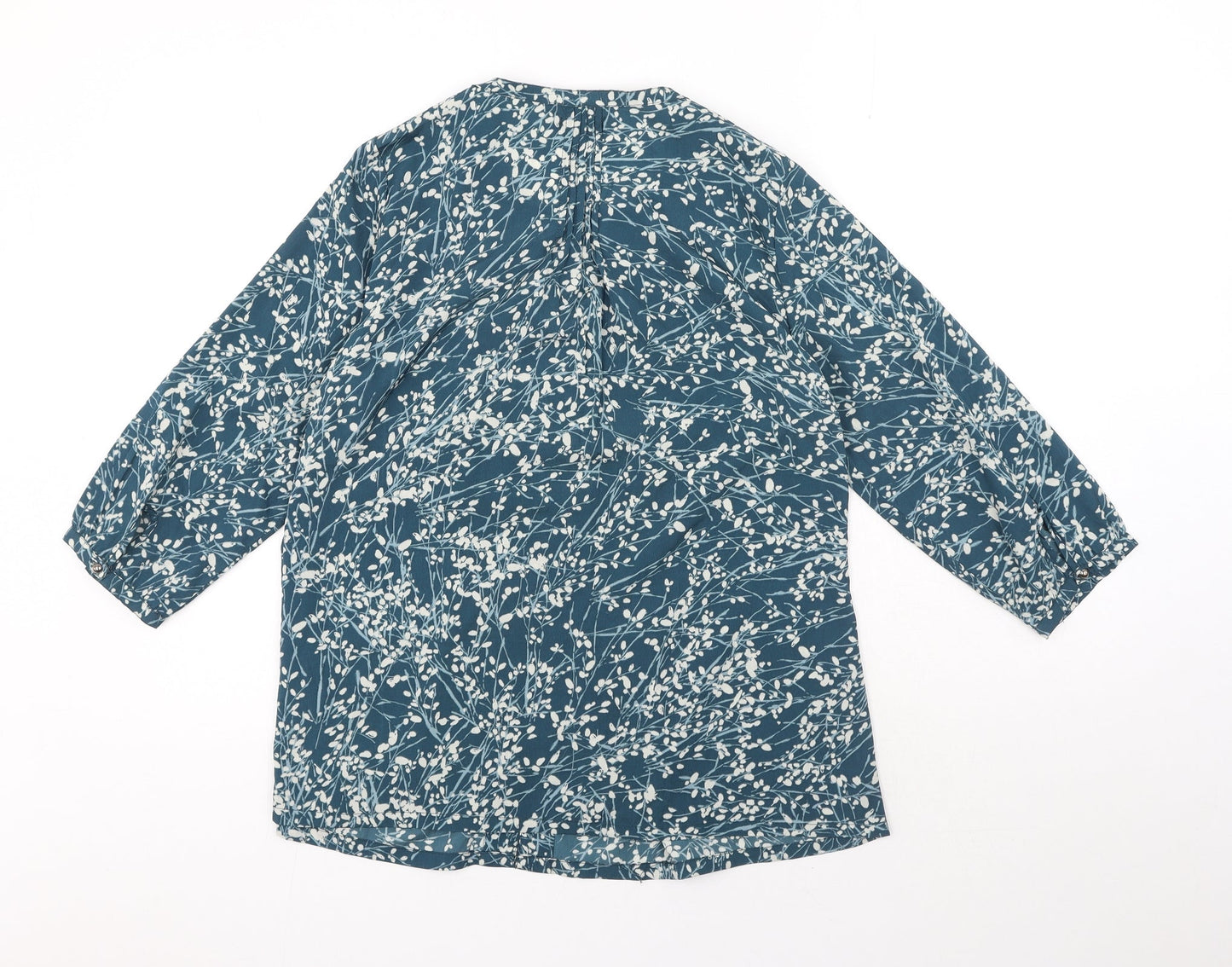 Womens UK Size 10 DASH Blue Basic Blouse