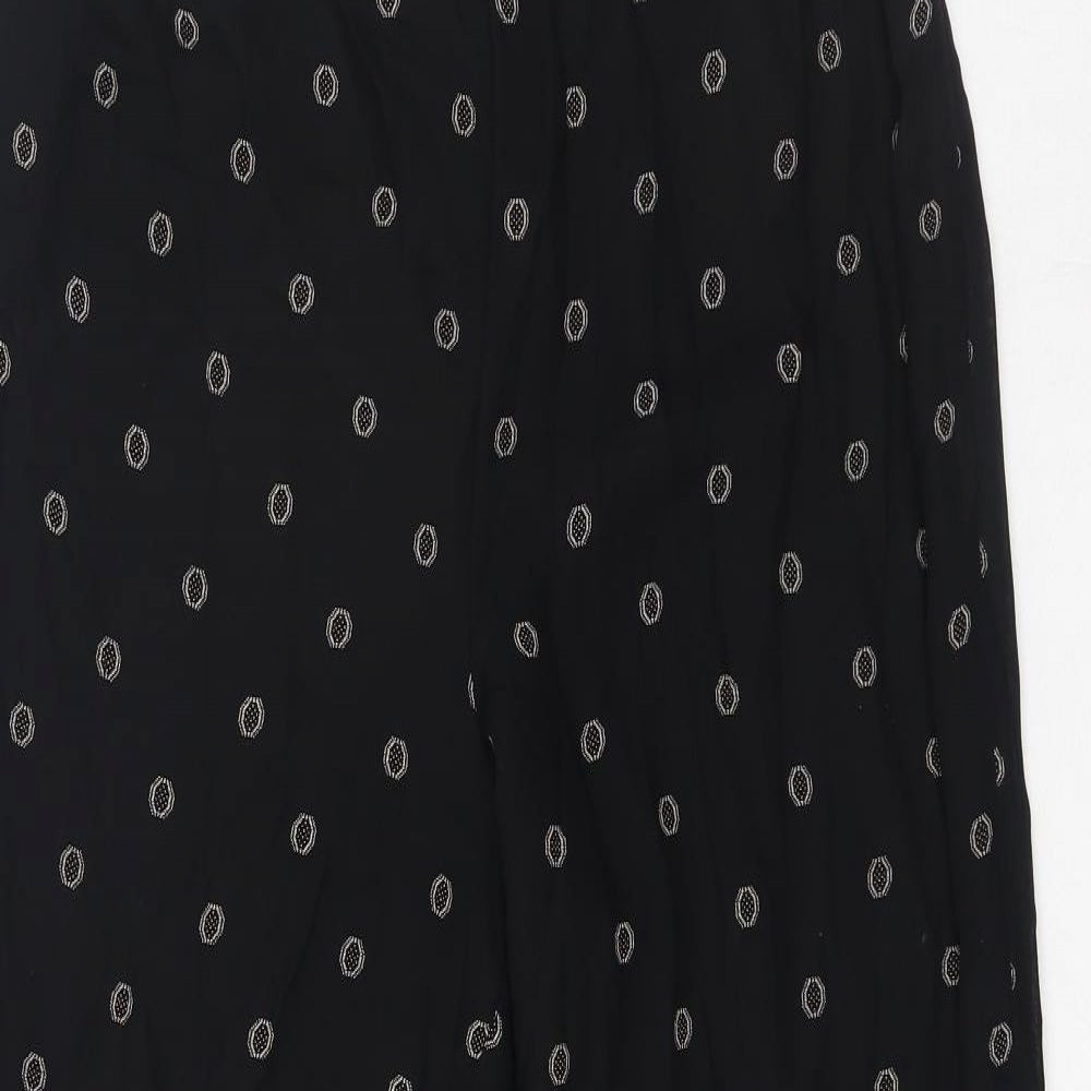 Womens UK Size 30 in Preworn Regular Fit  Black Trousers