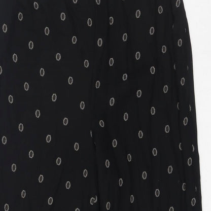 Womens UK Size 30 in Preworn Regular Fit  Black Trousers
