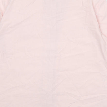 Womens UK Size 16 Design Essentials Pink Basic Button-Up