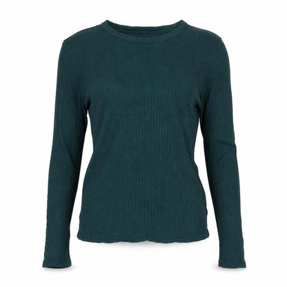 Womens UK Size 8 Monki Green Basic T-Shirt