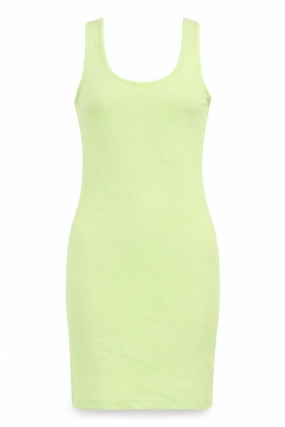 New Look Womens Green Camel Bodycon Size 10 Scoop Neck Pullover