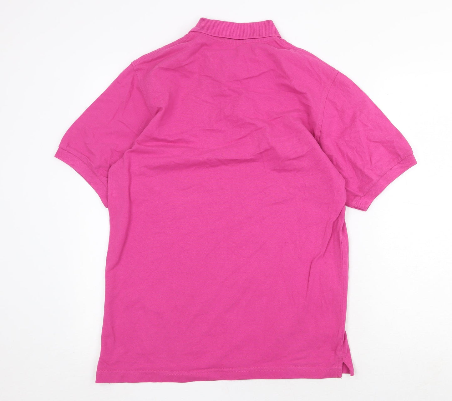 B&C Womens Pink 100% Cotton Basic Polo Size S Collared