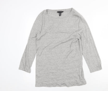 Womens UK Size 16 New Look Grey Basic Blouse